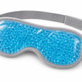 Blue gel bead eye mask with grey strap